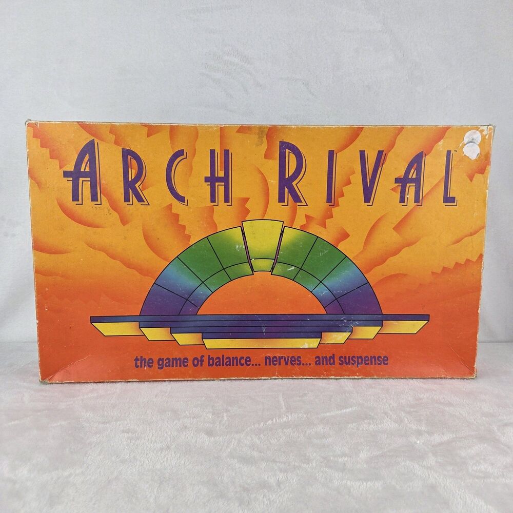 Vintage 1992 Arch Rival Balance Game 99% Complete 48/50 Pieces Parker Brothers